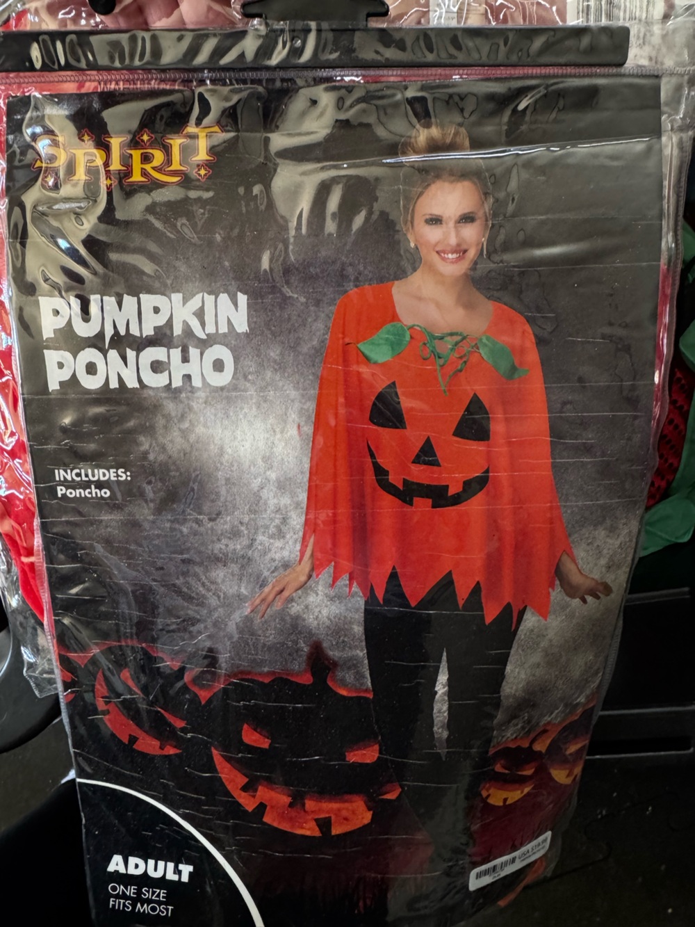 Women’s Pumpkin Poncho Costume